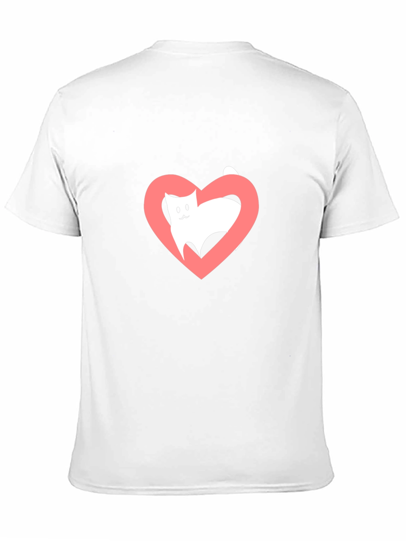 Cat Heart Tee - Love Your Feline Friend