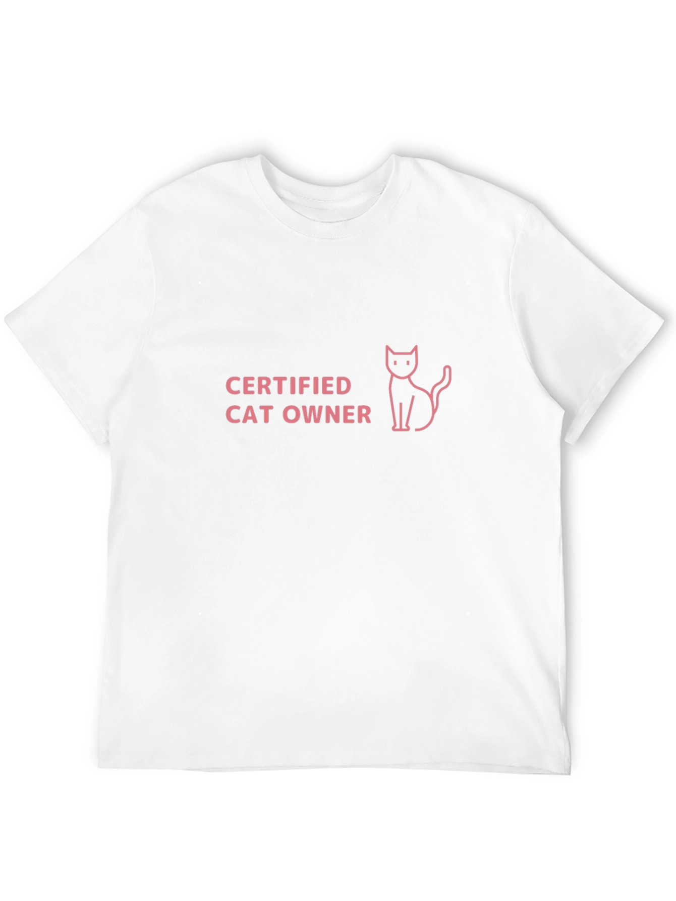 Certified Cat Owner Black T-Shirt