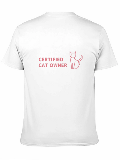 Certified Cat Owner Black T-Shirt