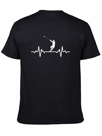 Hammer Throw Heartbeat T-Shirt - Black