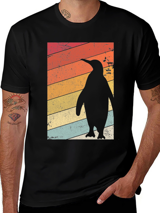Retro Penguin T-Shirt - Vintage Style Graphic Tee