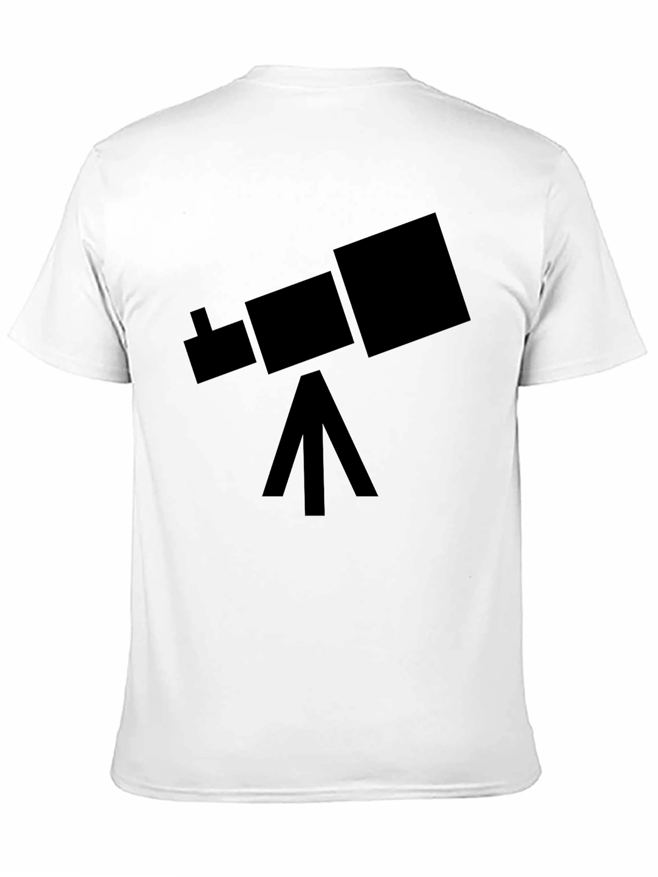 Telescope Graphic Tee - Space Explorer Black T-Shirt
