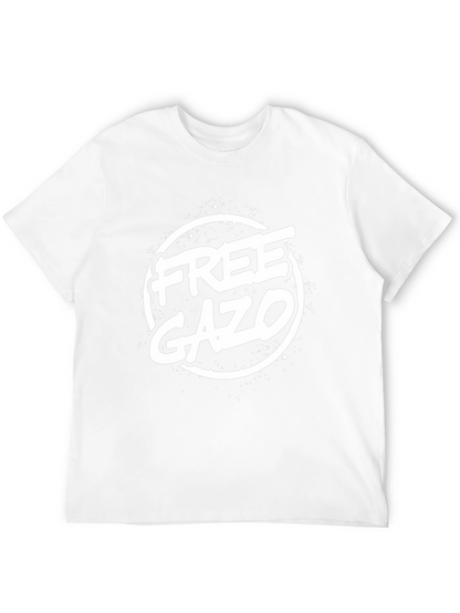 Free GAZO Graphic Print Black T-Shirt