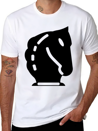 Black Knight Chess Piece Graphic Tee
