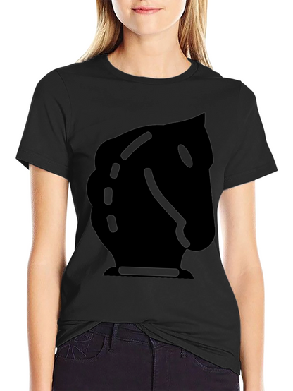 Black Knight Chess Piece Graphic Tee