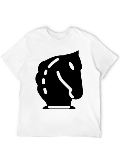 Black Knight Chess Piece Graphic Tee