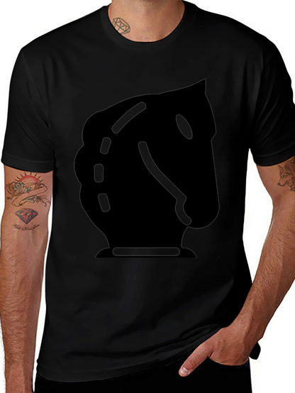 Black Knight Chess Piece Graphic Tee
