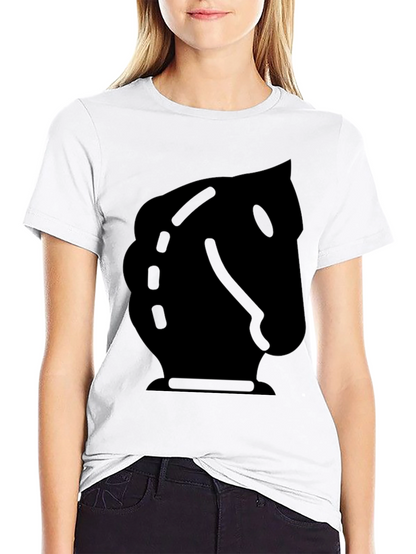 Black Knight Chess Piece Graphic Tee