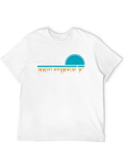 Wyoming Retro Style Graphic T-Shirt