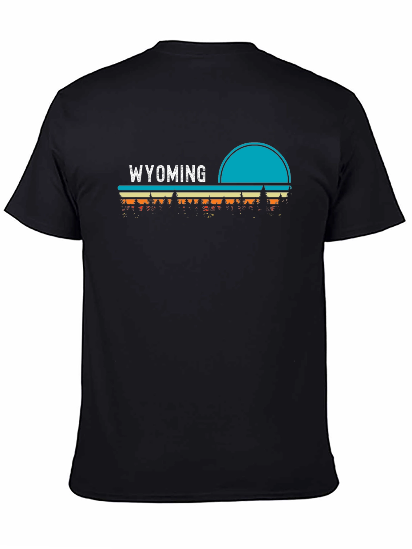 Wyoming Retro Style Graphic T-Shirt