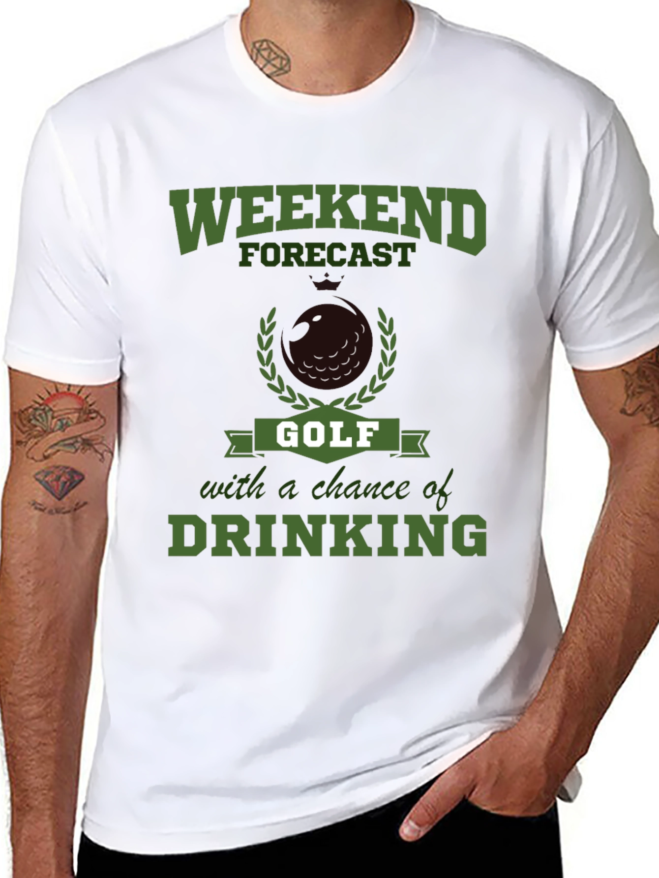 Golf Weekend Forecast Drinking Tee