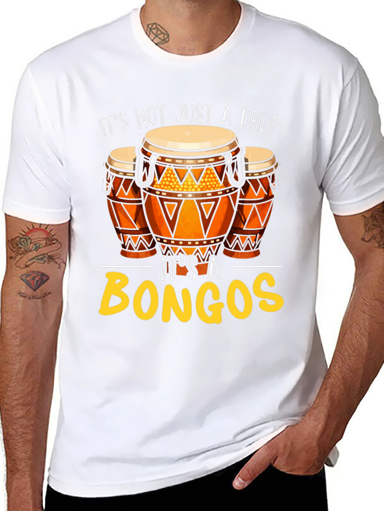 Bongos Graphic Tee: Music Lover T-Shirt