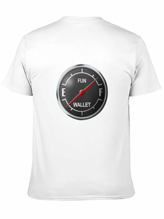Fun Wallet Gauge Graphic Tee - Black