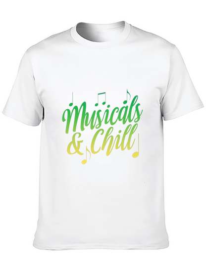 Musicals and Chill Graphic Tee - Black