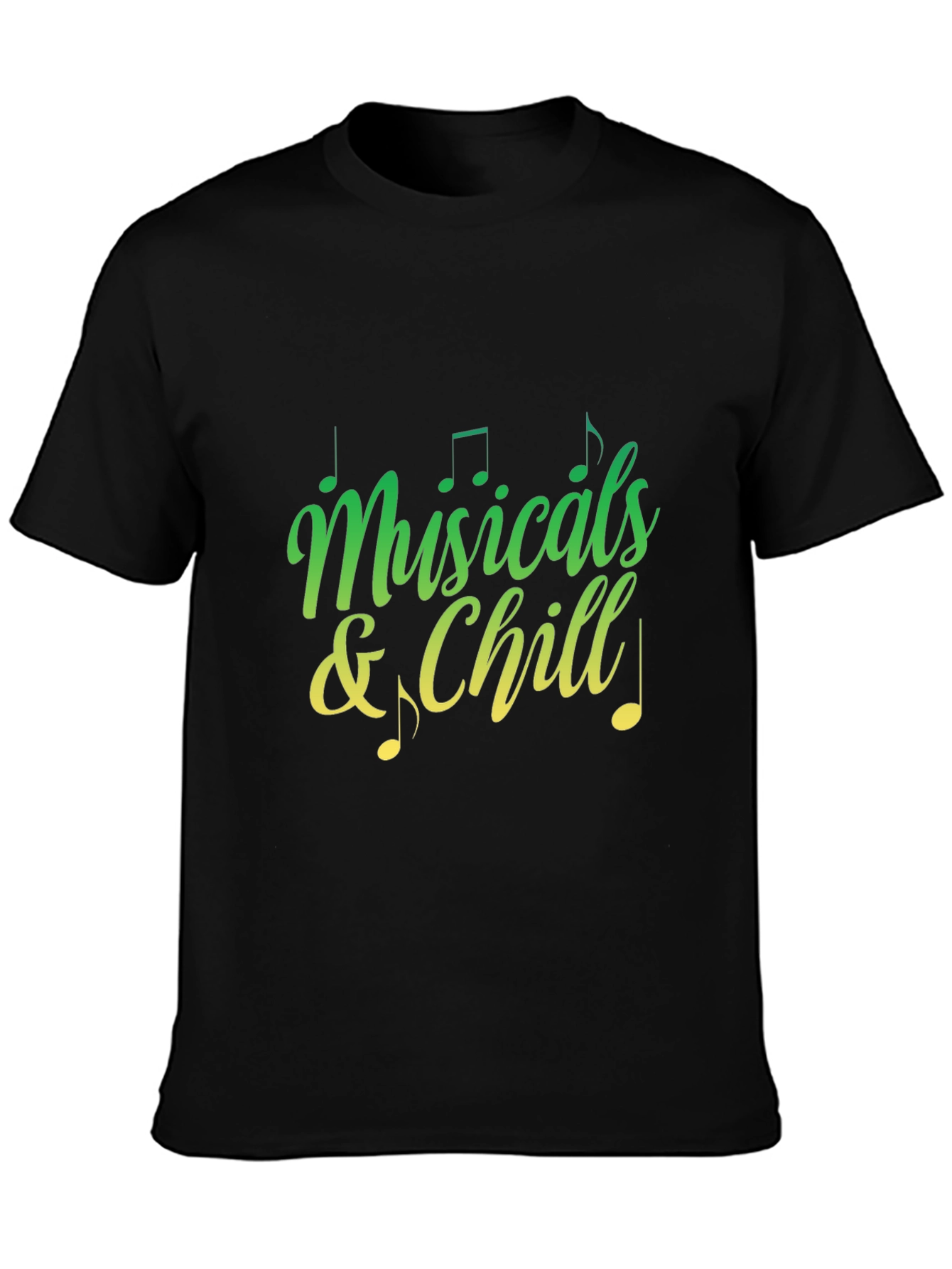 Musicals and Chill Graphic Tee - Black