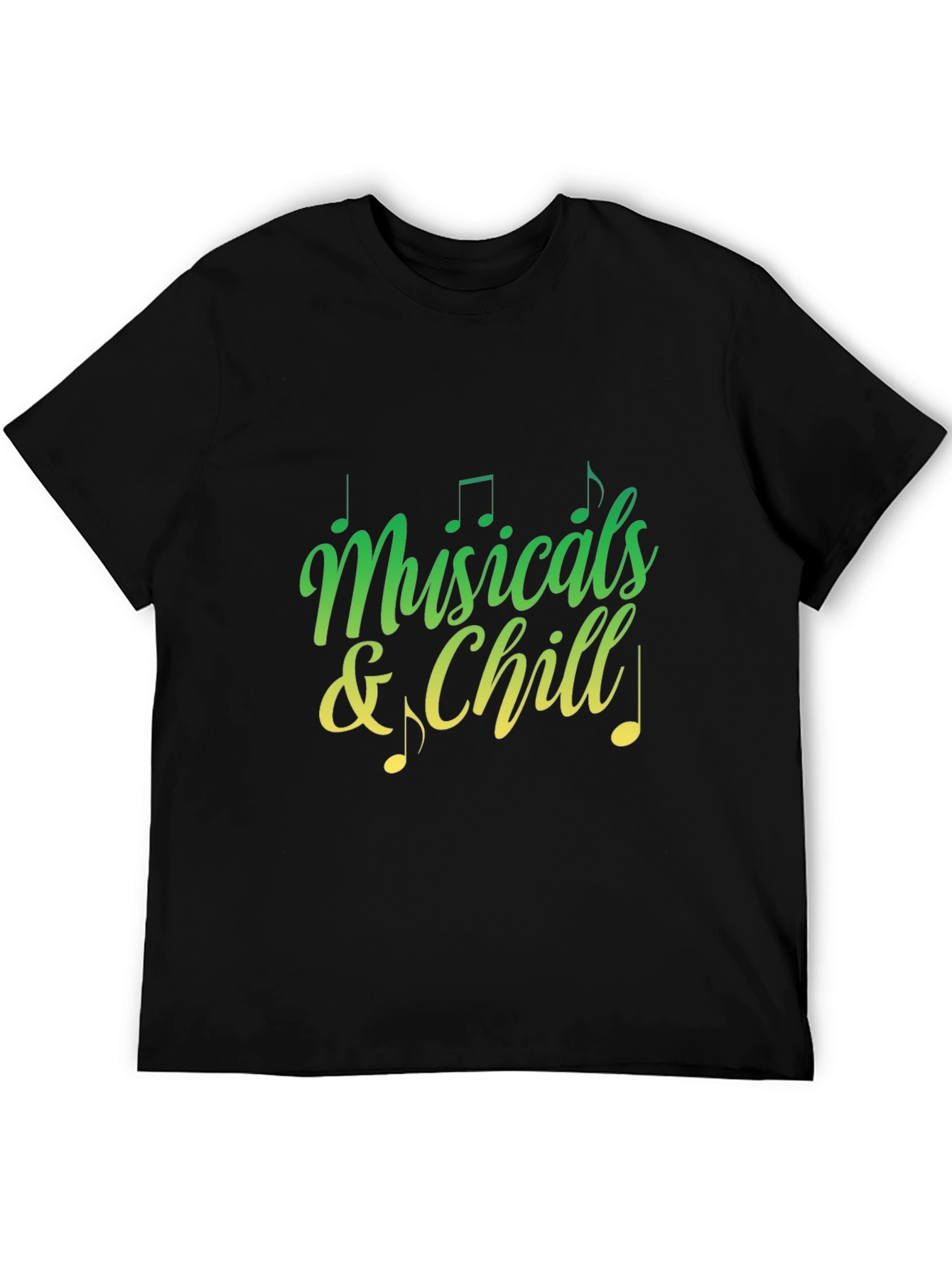 Musicals and Chill Graphic Tee - Black