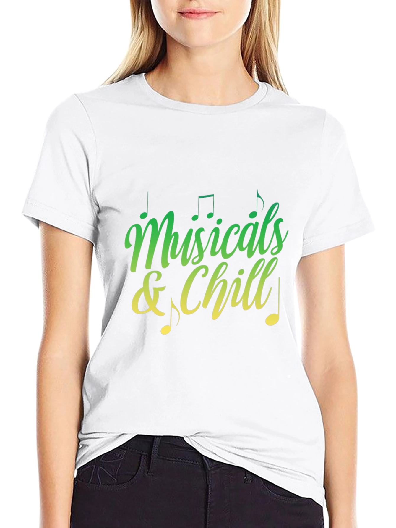 Musicals and Chill Graphic Tee - Black