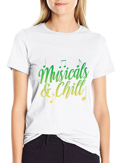 Musicals and Chill Graphic Tee - Black