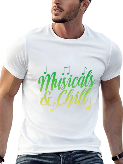Musicals and Chill Graphic Tee - Black