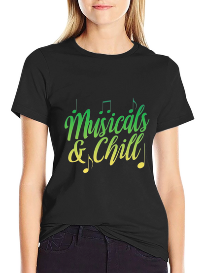 Musicals and Chill Graphic Tee - Black