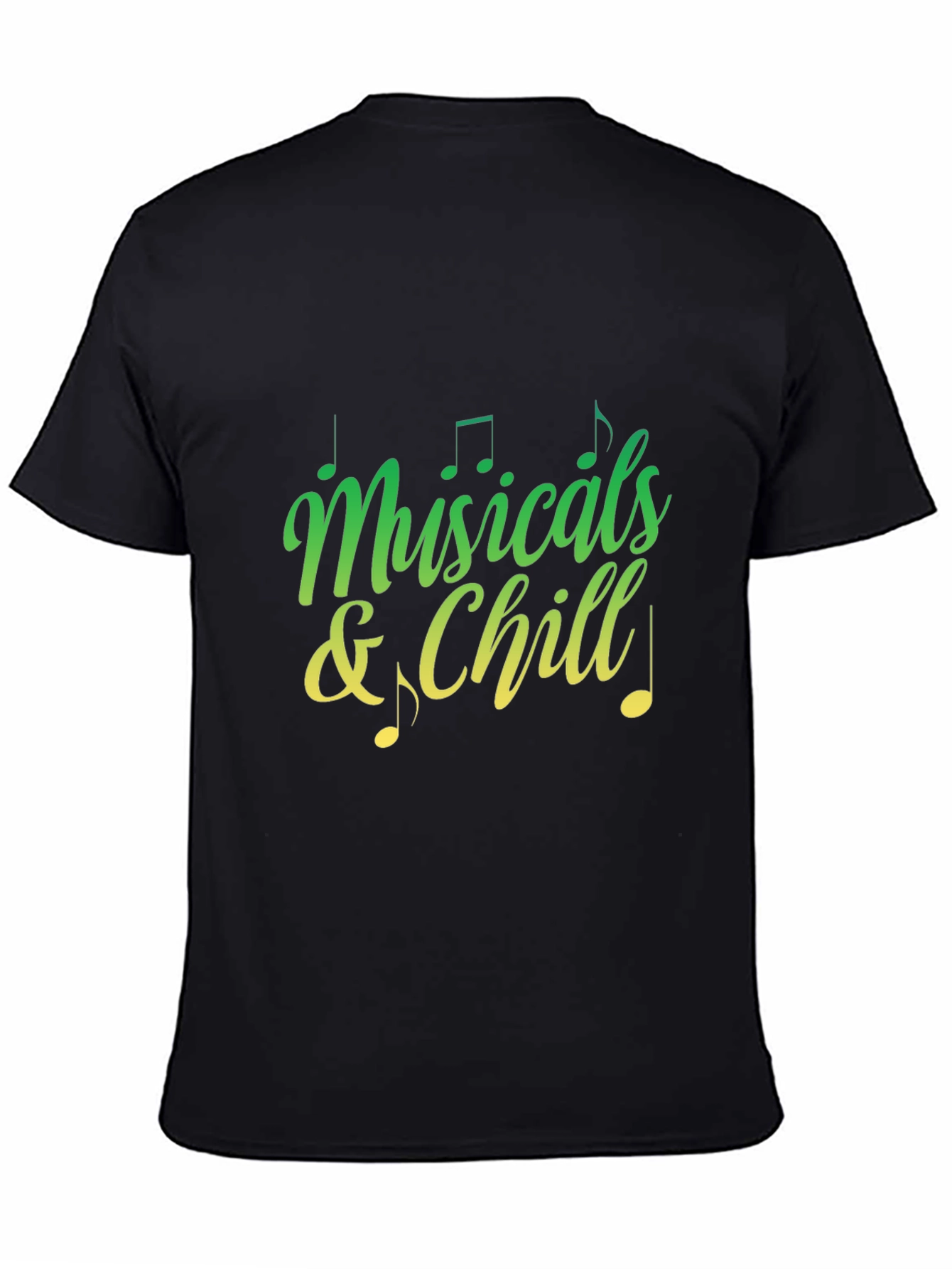 Musicals and Chill Graphic Tee - Black