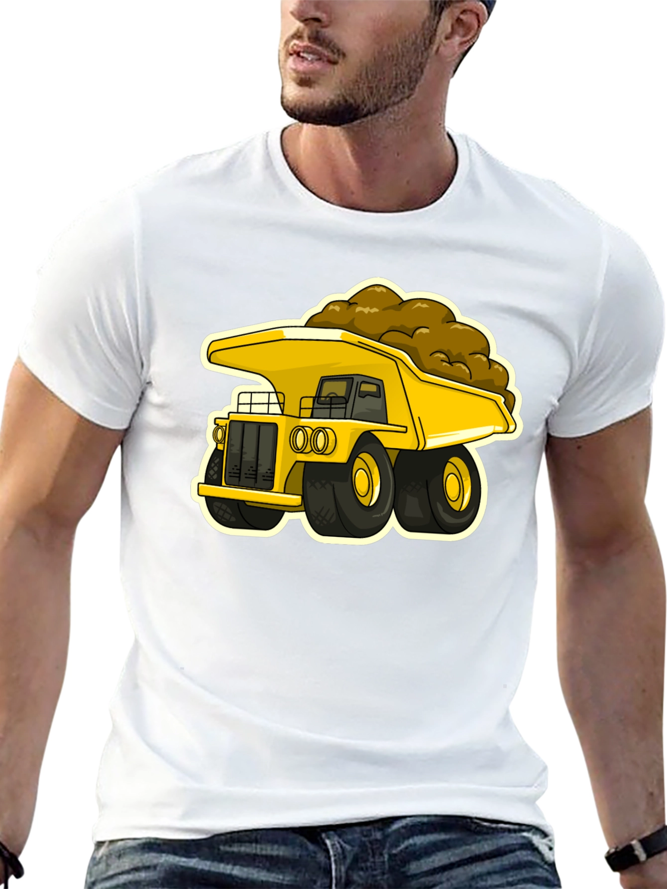 Cartoon Dump Truck Graphic Tee