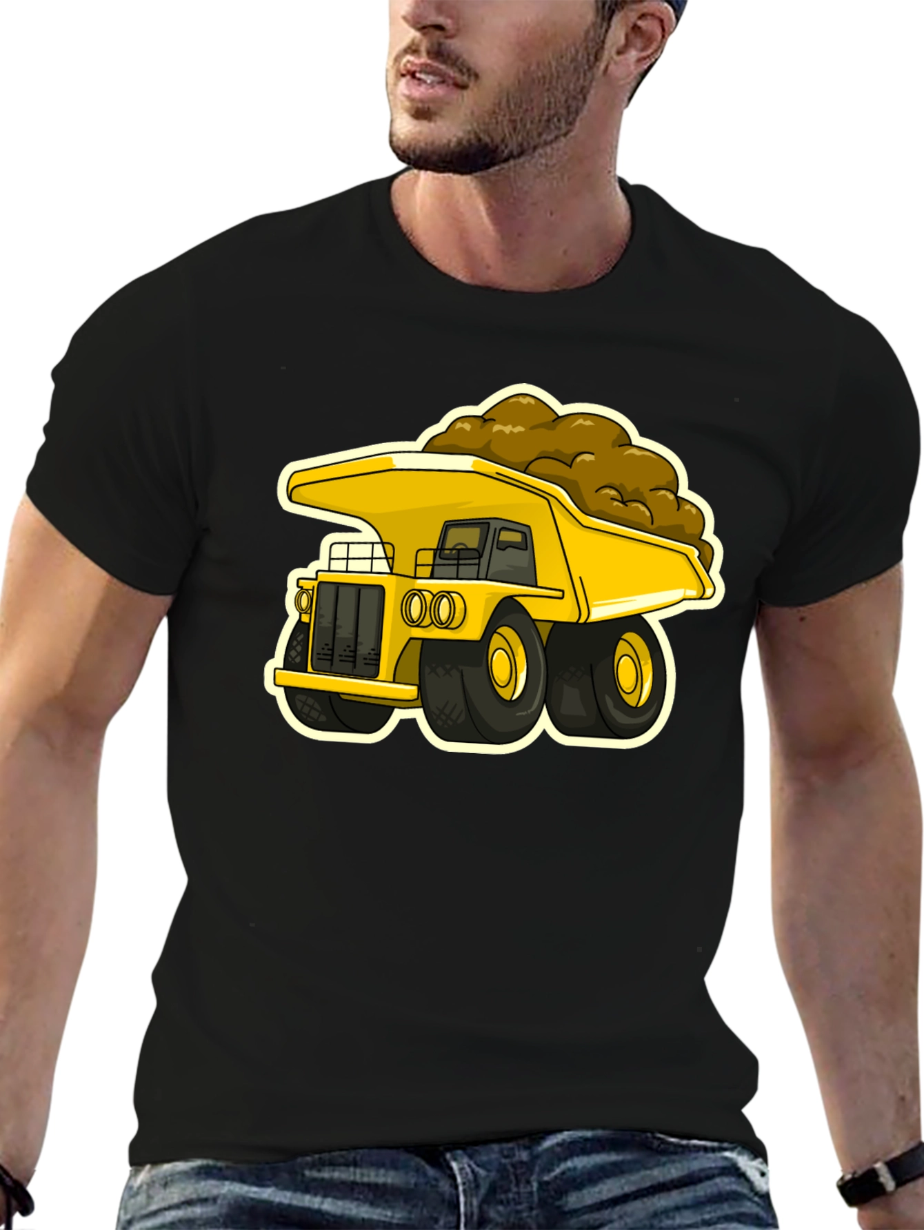 Cartoon Dump Truck Graphic Tee