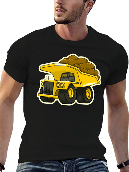 Cartoon Dump Truck Graphic Tee