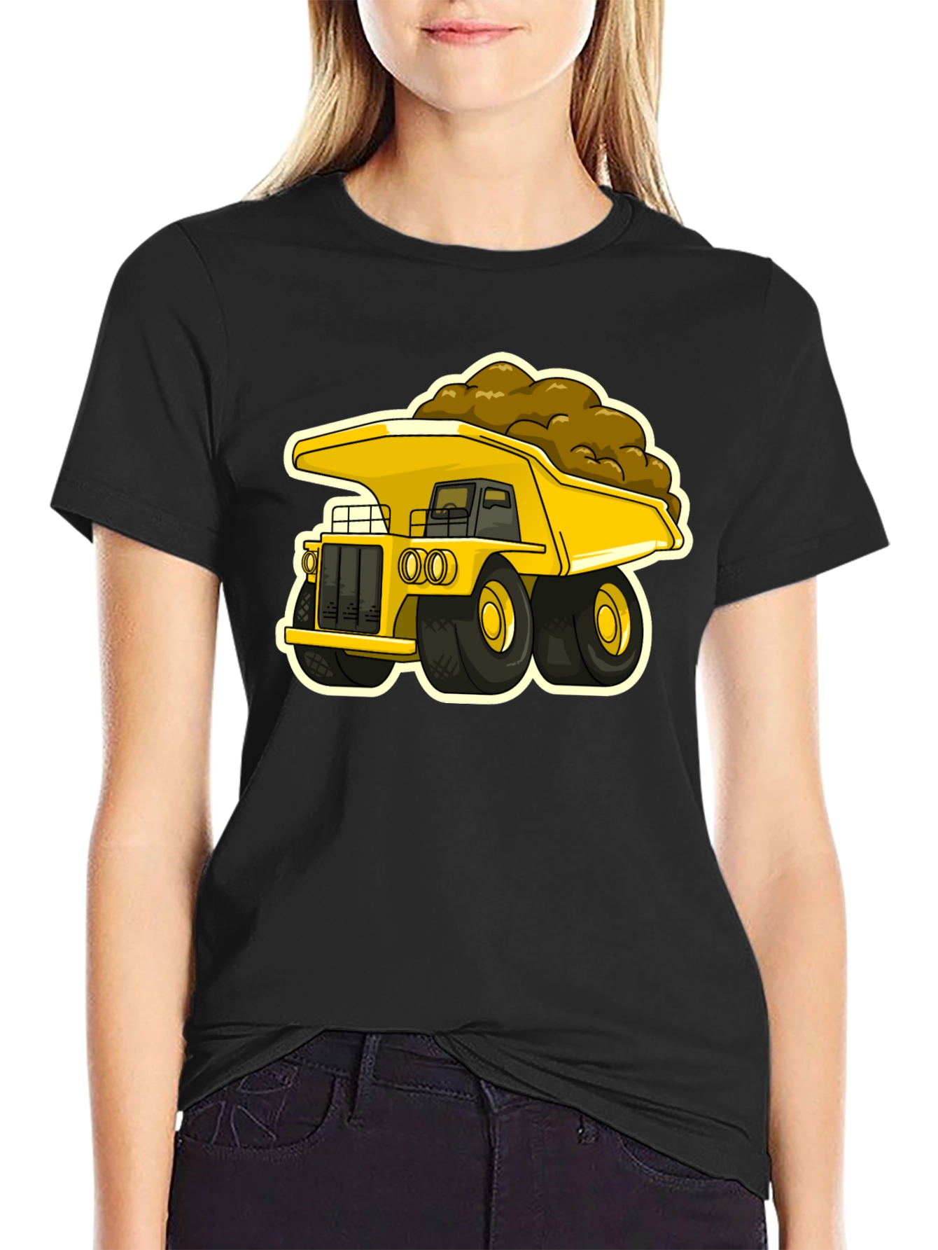 Cartoon Dump Truck Graphic Tee