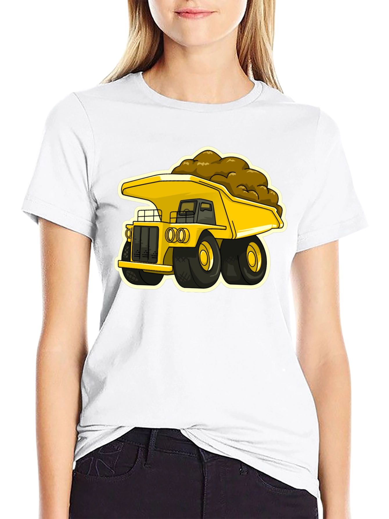 Cartoon Dump Truck Graphic Tee