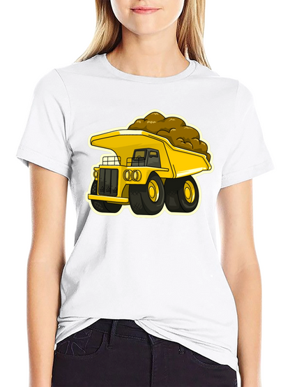 Cartoon Dump Truck Graphic Tee