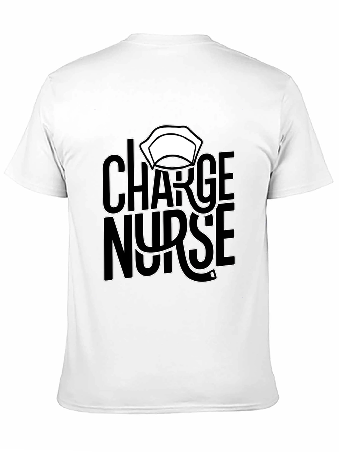 Charge Nurse Graphic T-Shirt - Black Casual Tee