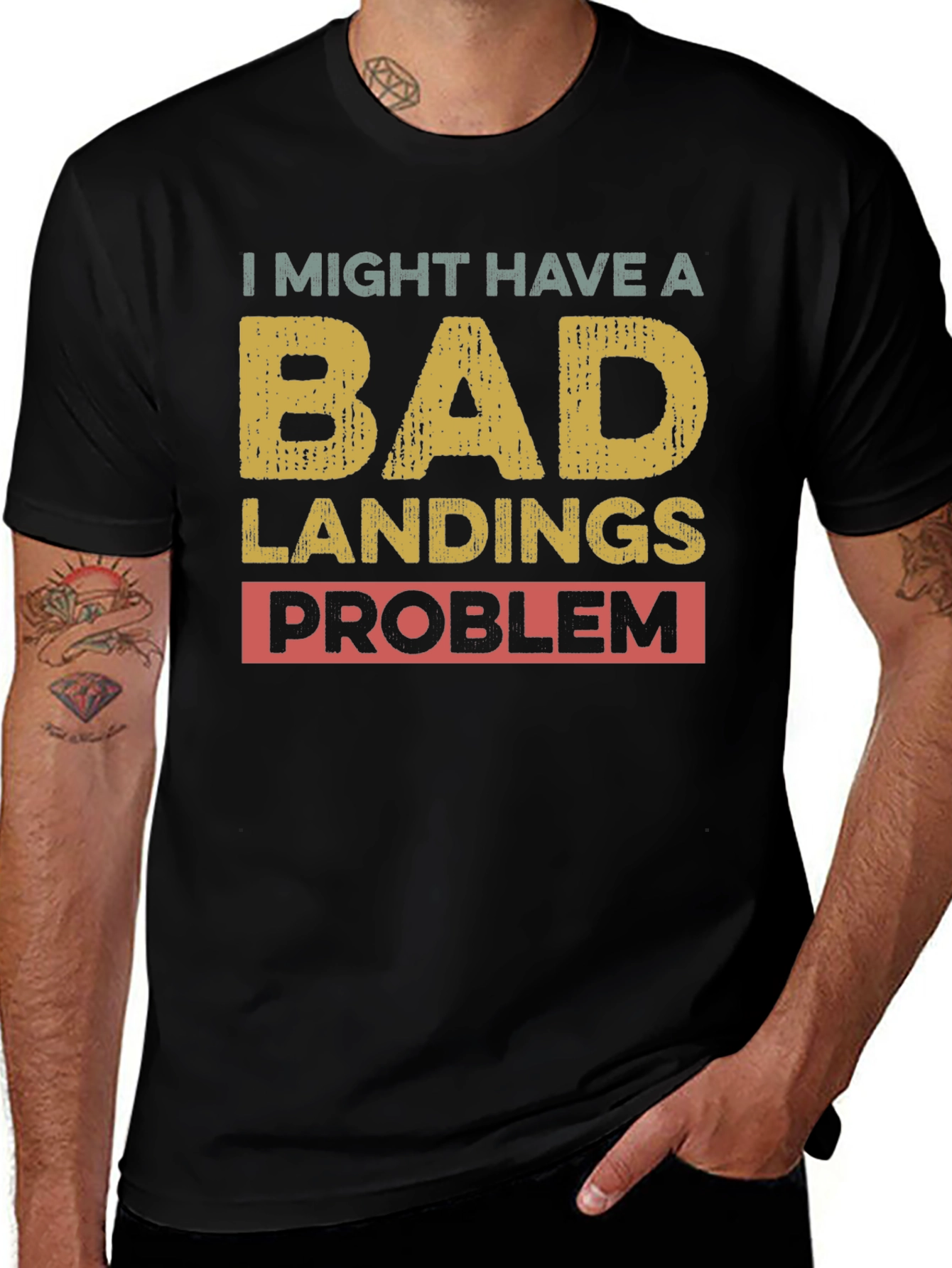 Bad Landings Problem Graphic T-Shirt