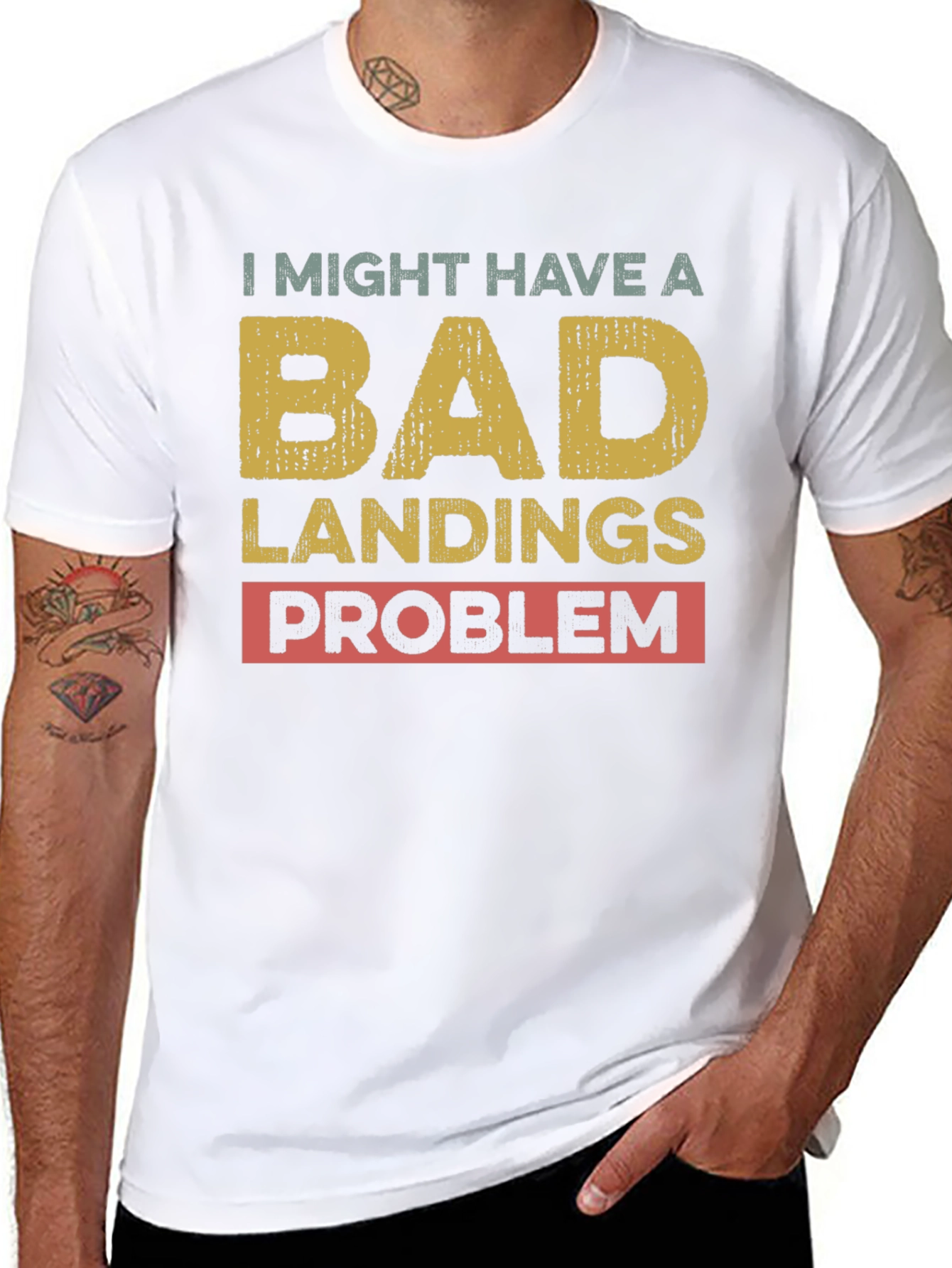 Bad Landings Problem Graphic T-Shirt