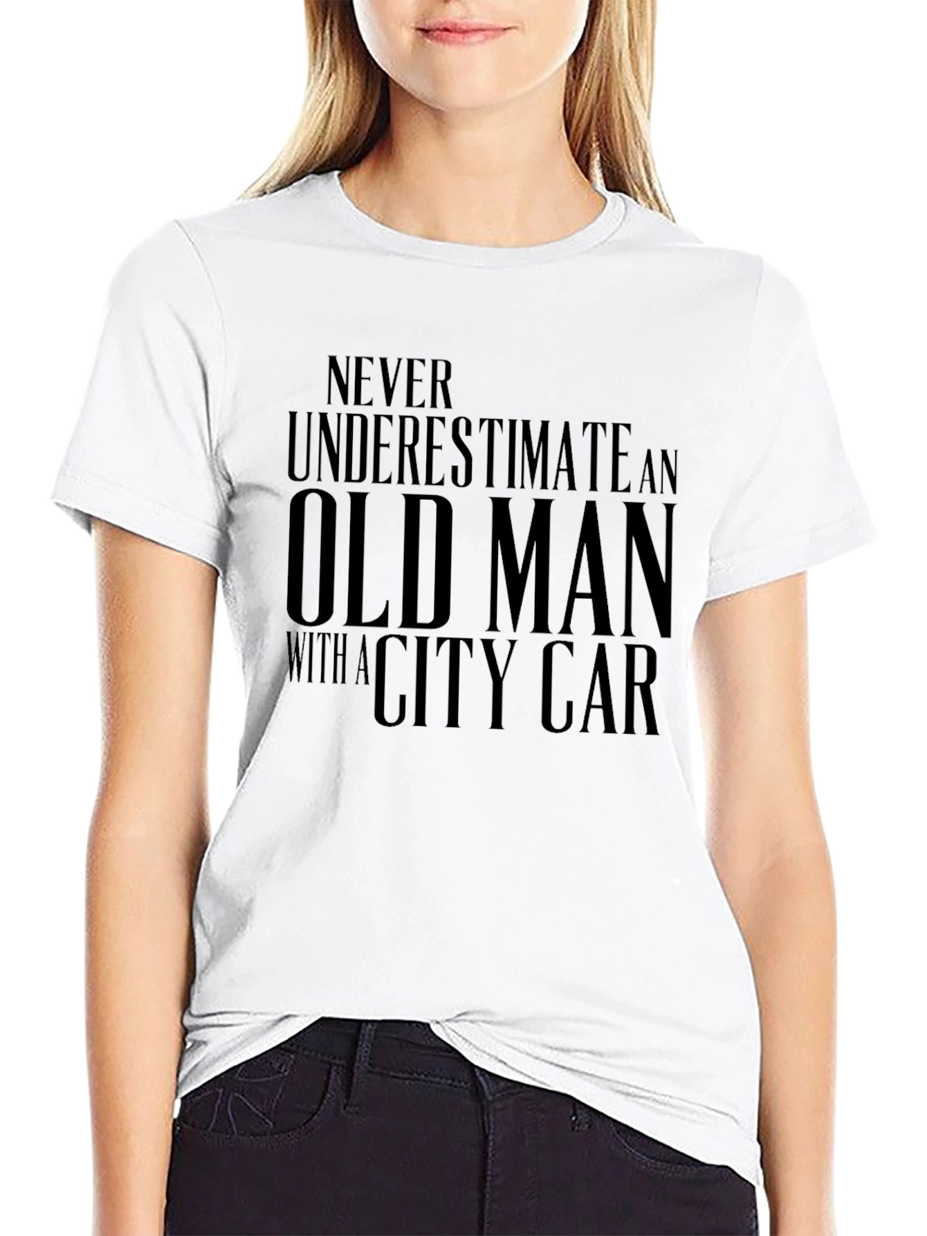 Old Man City Car Graphic Tee - Black