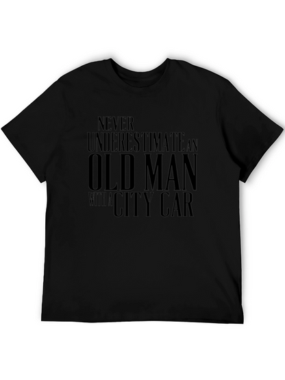 Old Man City Car Graphic Tee - Black