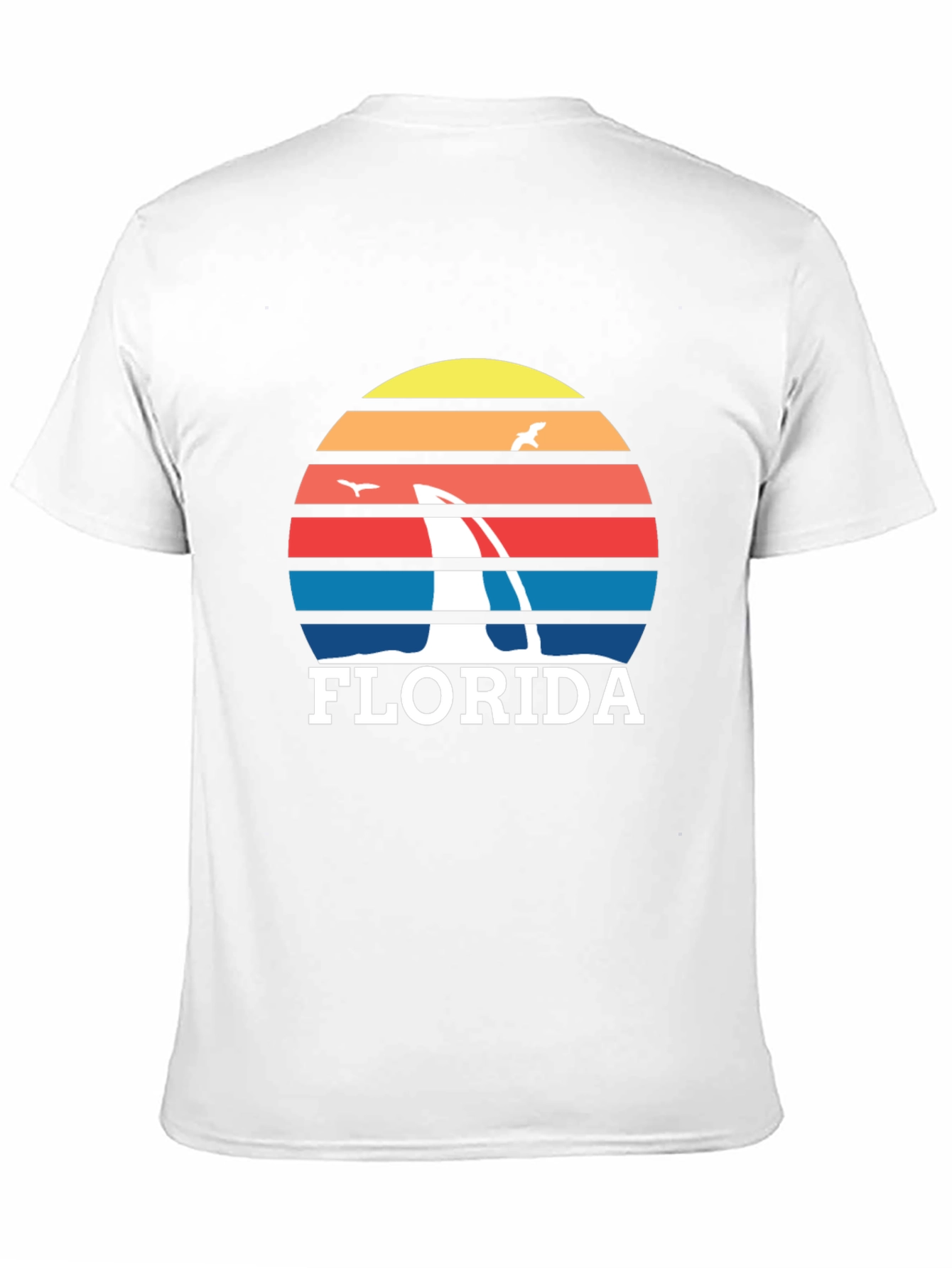 Florida Sailboat Sunset Graphic Tee - Black