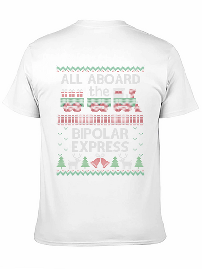 Bipolar Express Ugly Christmas T-Shirt