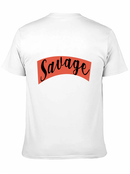 Savage Graphic Print Crew Neck T-Shirt