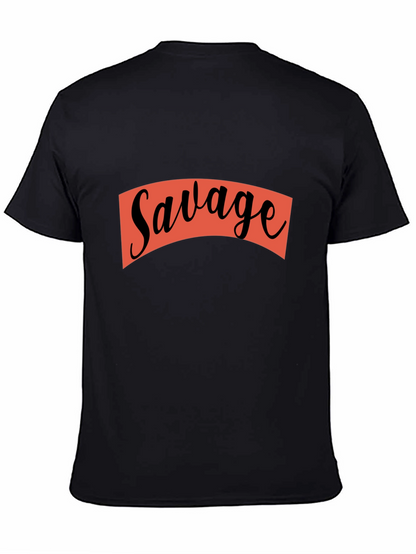 Savage Graphic Print Crew Neck T-Shirt