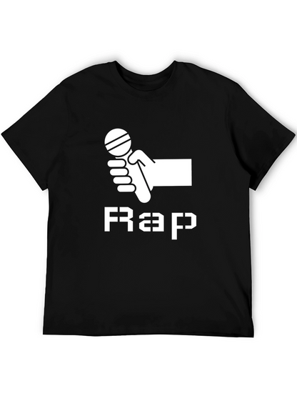 Mic Hand Rap Black T-Shirt