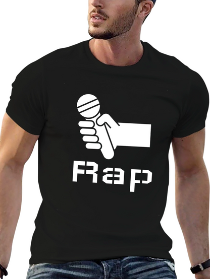 Mic Hand Rap Black T-Shirt