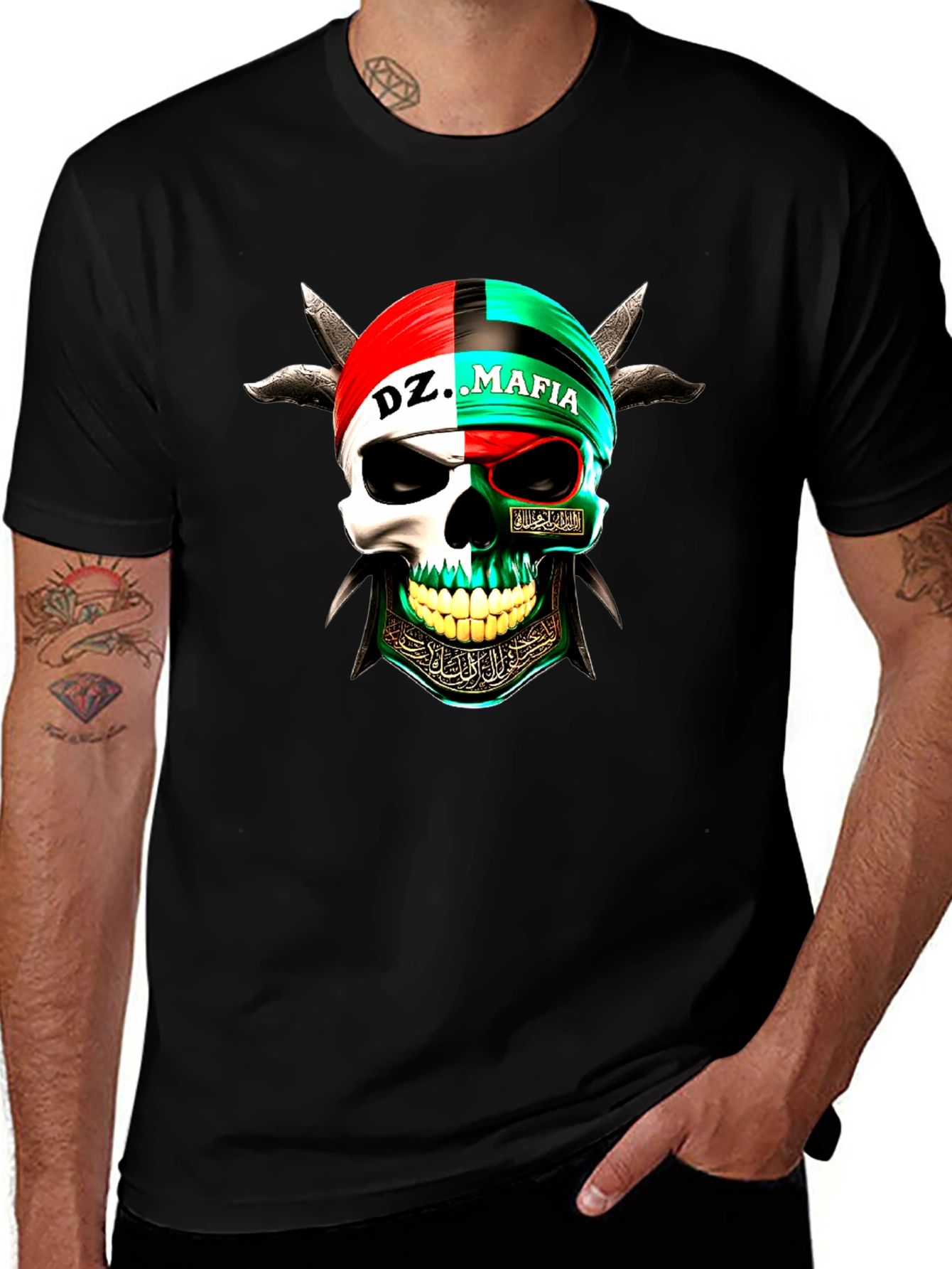 DZ Mafia Skull Graphic Tee