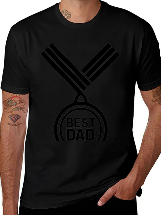 Best Dad Medal Graphic T-Shirt