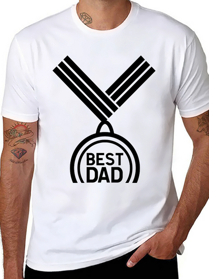 Best Dad Medal Graphic T-Shirt