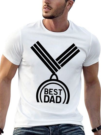 Best Dad Medal Graphic T-Shirt