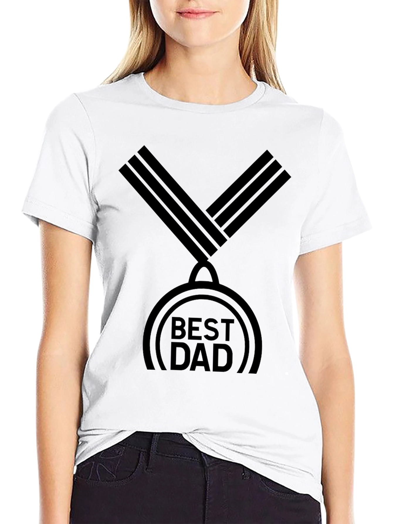 Best Dad Medal Graphic T-Shirt