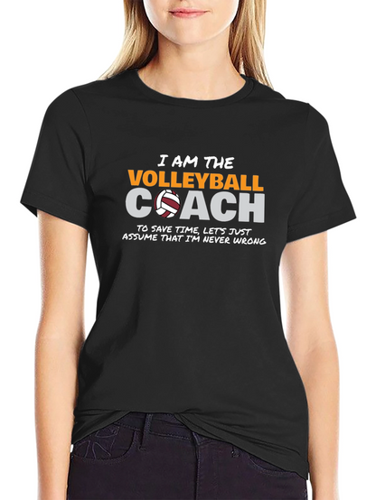Volleyball Coach Graphic T-Shirt