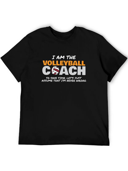 Volleyball Coach Graphic T-Shirt