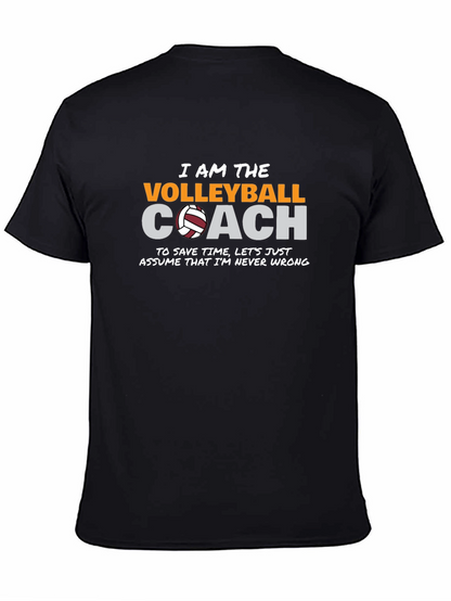 Volleyball Coach Graphic T-Shirt